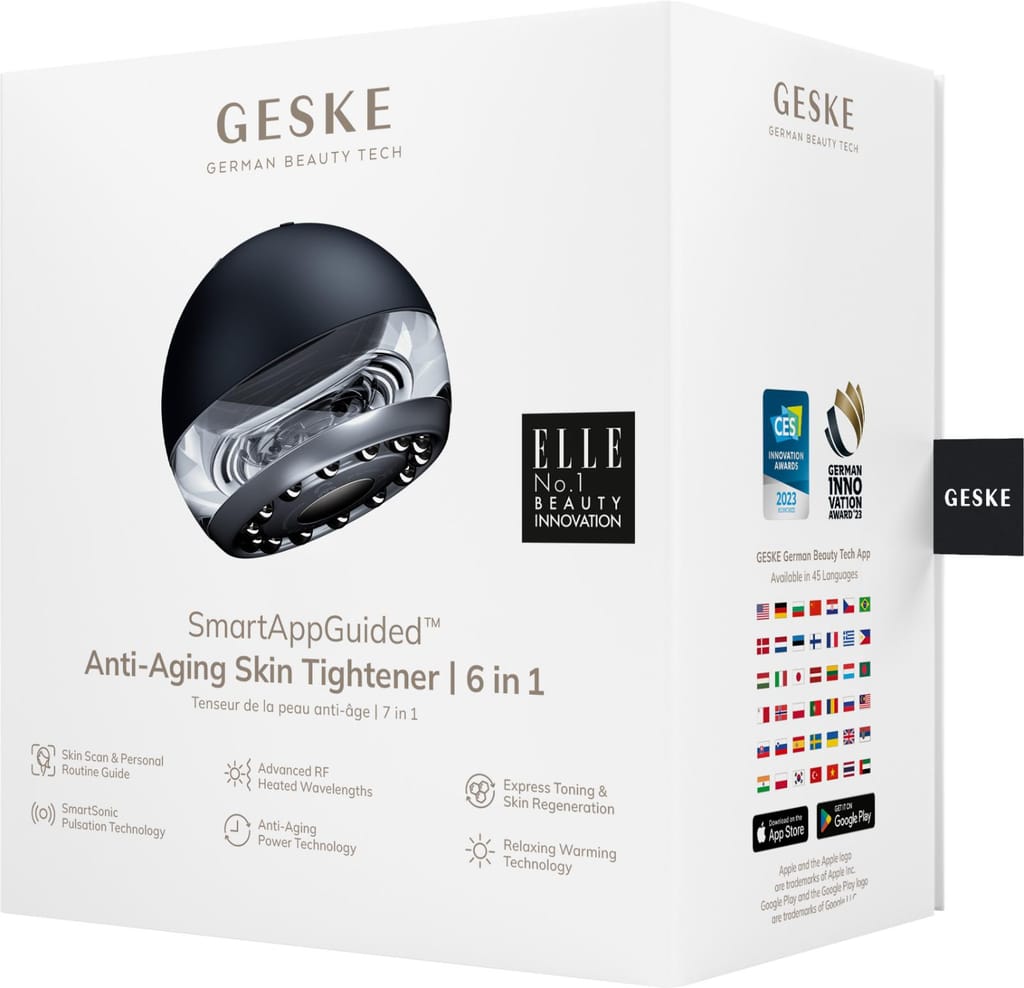 Фото товару: Масажер для підтяжки шкіри обличчя GESKE Anti-aging Skin Tightener 6в1 black № 7