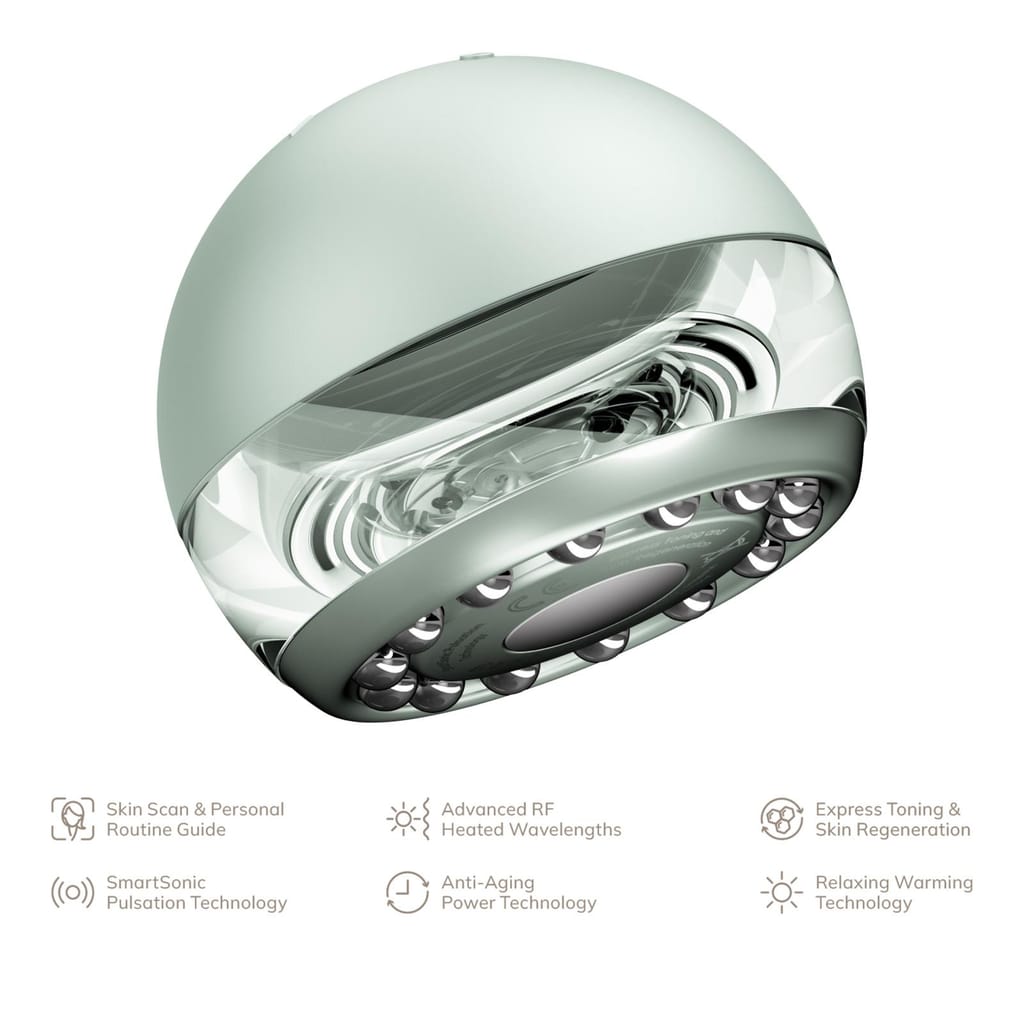 Фото товару: Масажер для підтяжки шкіри обличчя GESKE Anti-aging Skin Tightener 6в1 green № 1