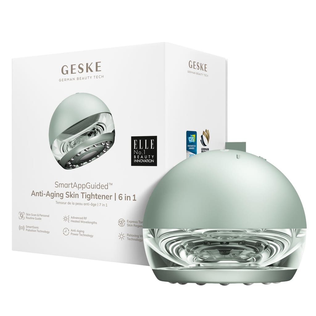 Фото товару: Масажер для підтяжки шкіри обличчя GESKE Anti-aging Skin Tightener 6в1 green № 0