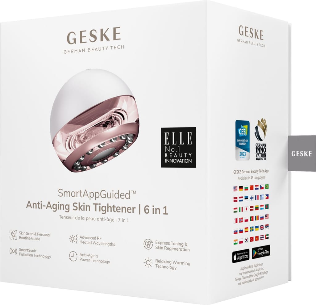 Фото товару: Масажер для підтяжки шкіри обличчя GESKE Anti-aging Skin Tightener 6в1 starlight № 7