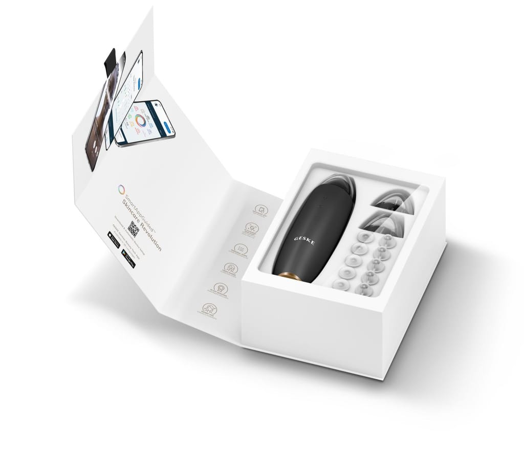 Фото товару: Мікродермабразійний пристрій для видалення чорних цяток GESKE MicroDermabrasion Blackhead Remover 7в1 gray № 8