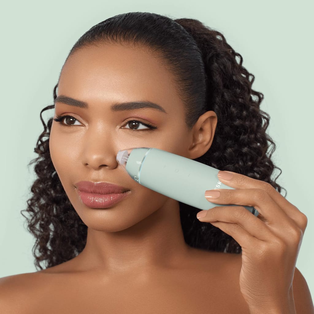 Фото товару: Мікродермабразійний пристрій для видалення чорних цяток GESKE MicroDermabrasion Blackhead Remover 7в1 green № 3