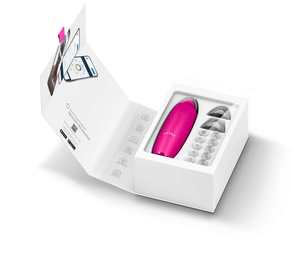 Фото товару: Мікродермабразійний пристрій для видалення чорних цяток GESKE MicroDermabrasion Blackhead Remover 7в1 magenta № 8