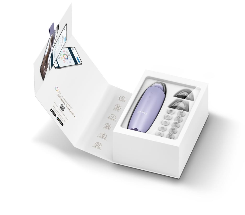 Фото товару: Мікродермабразійний пристрій для видалення чорних цяток GESKE MicroDermabrasion Blackhead Remover 7в1 purple № 8