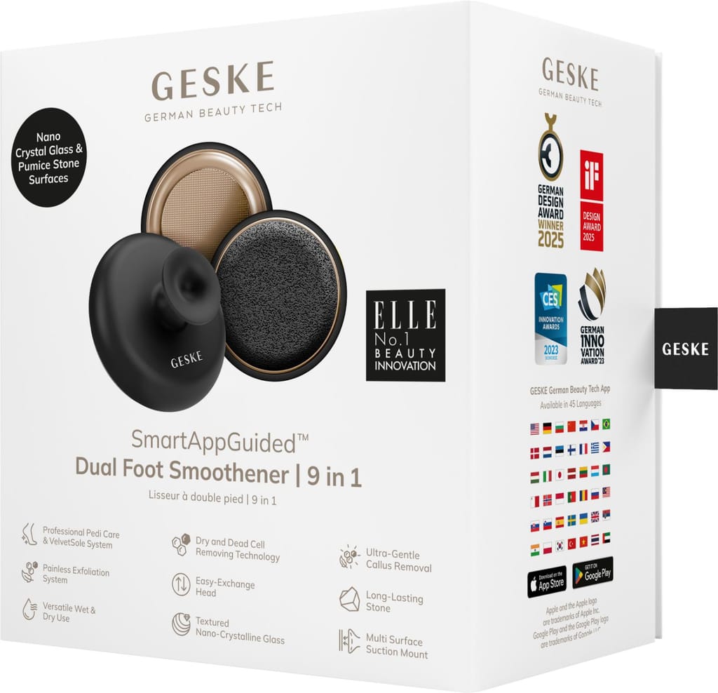 Фото товару: Набір для догляду за стопами з ручкою GESKE Dual Foot Smoothener 9в1 gray № 12