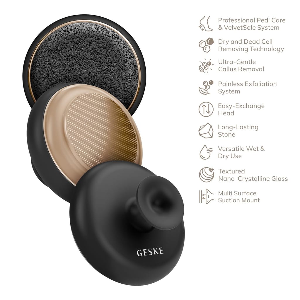Фото товару: Набір для догляду за стопами з ручкою GESKE Dual Foot Smoothener 9в1 gray № 1