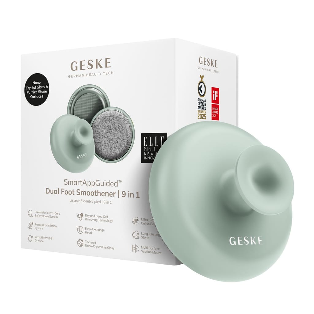 Фото товару: Набір для догляду за стопами з ручкою GESKE Dual Foot Smoothener 9в1 green № 0
