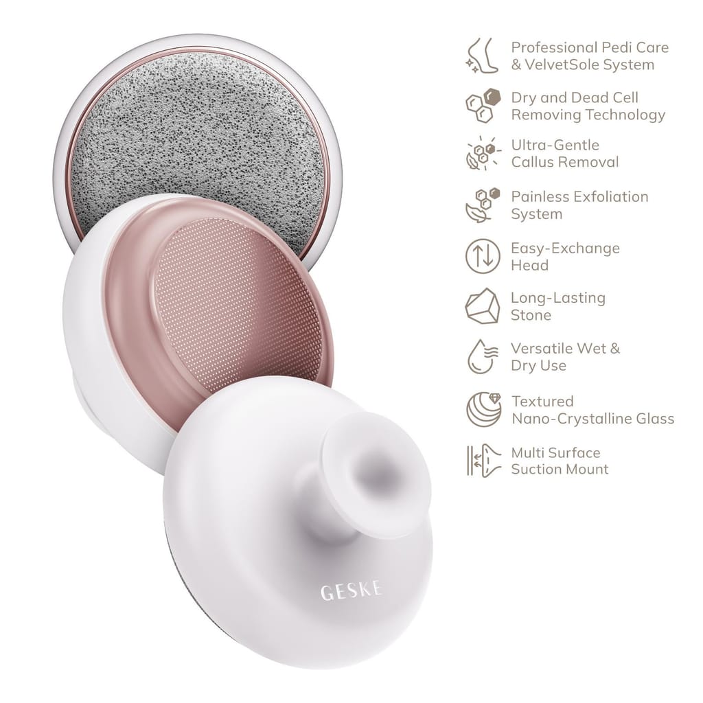 Фото товару: Набір для догляду за стопами з ручкою GESKE Dual Foot Smoothener 9в1 starlight № 1