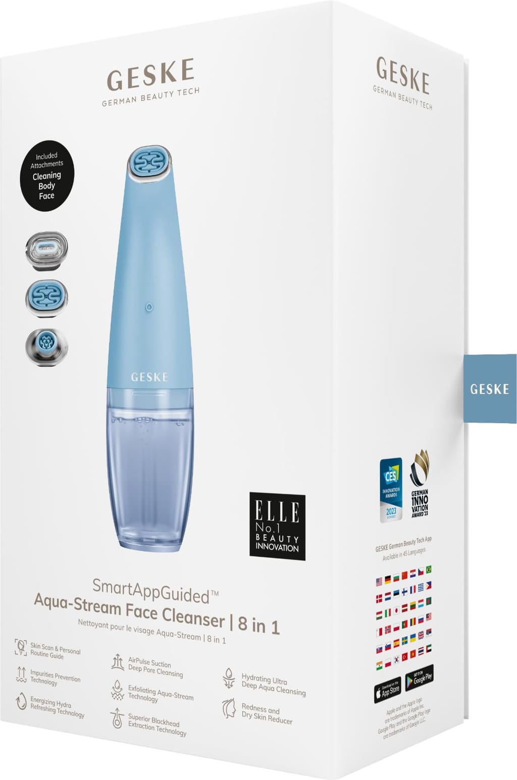 Фото товару: Очищуючий засіб для обличчя GESKE Aqua-Stream Face Cleanser 8в1 aquamarine № 7