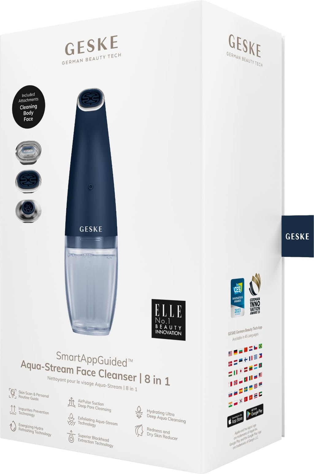 Фото товару: Очищуючий засіб для обличчя GESKE Aqua-Stream Face Cleanser 8в1 midnight № 7