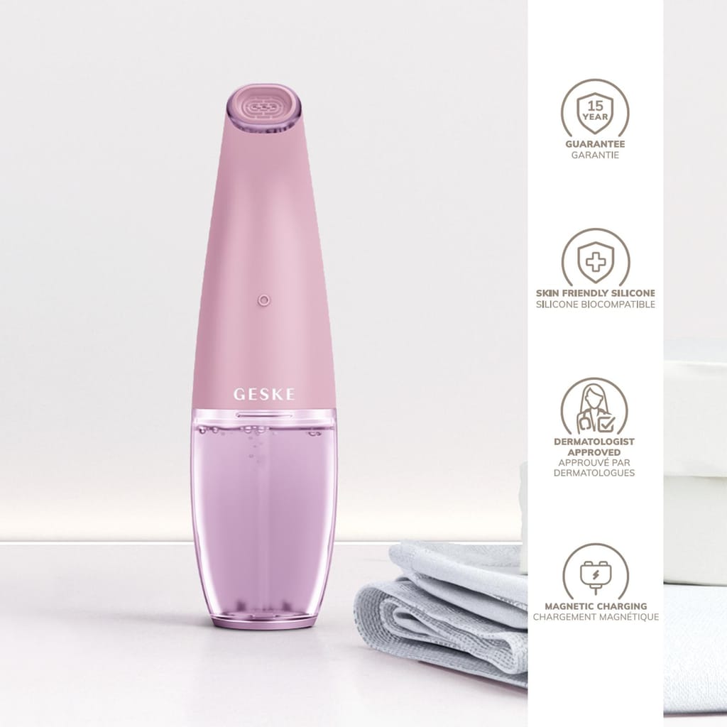 Фото товару: Очищуючий засіб для обличчя GESKE Aqua-Stream Face Cleanser 8в1 pink № 2