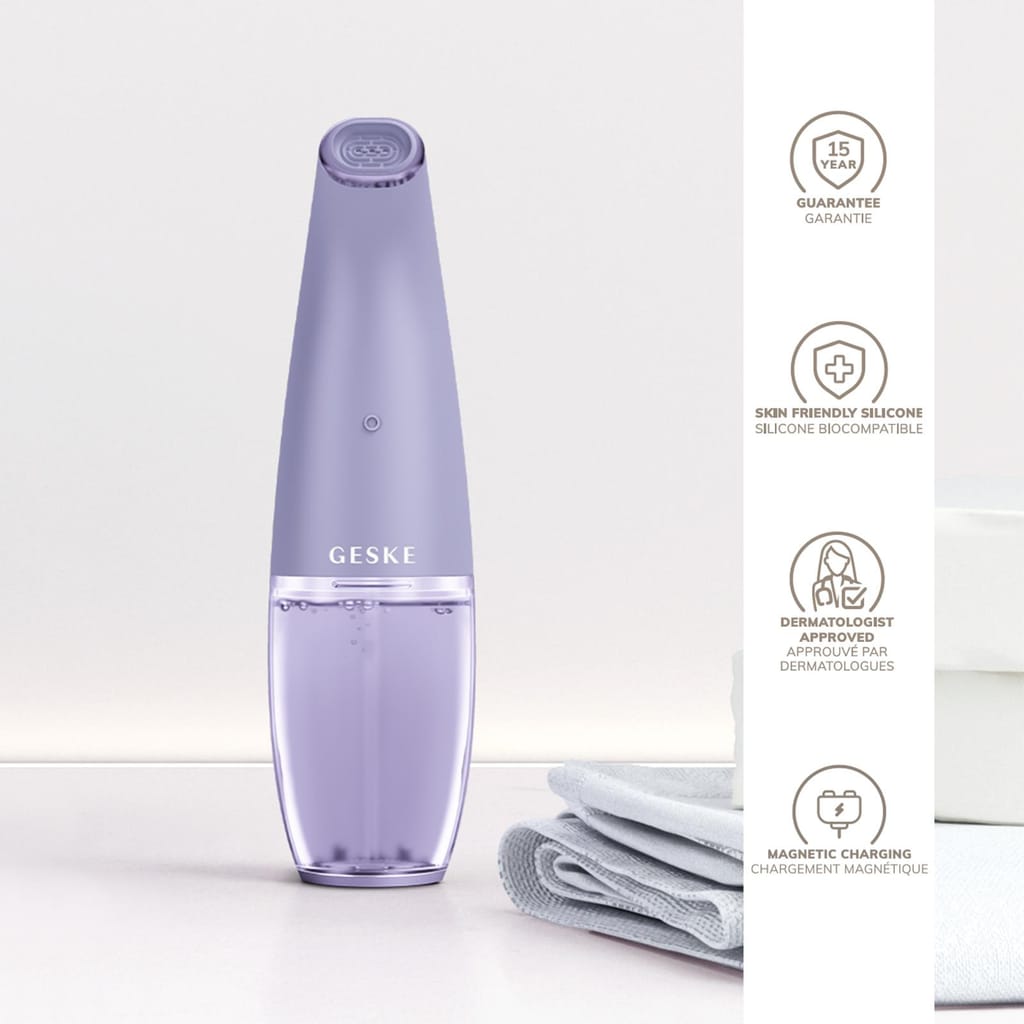 Фото товару: Очищуючий засіб для обличчя GESKE Aqua-Stream Face Cleanser 8в1 purple № 2