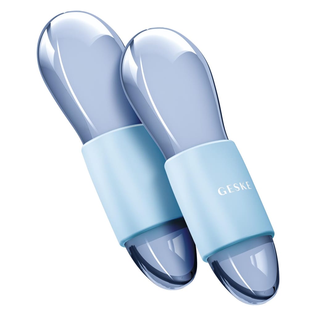 Фото товару: Подвійний масажер для очей GESKE Cool&Warm Duo Eye Massager 7в1 aquamarine № 5