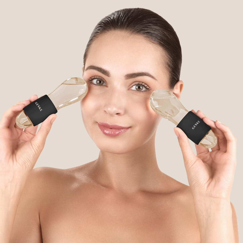 Фото товару: Подвійний масажер для очей GESKE Cool&Warm Duo Eye Massager 7в1 gray № 3