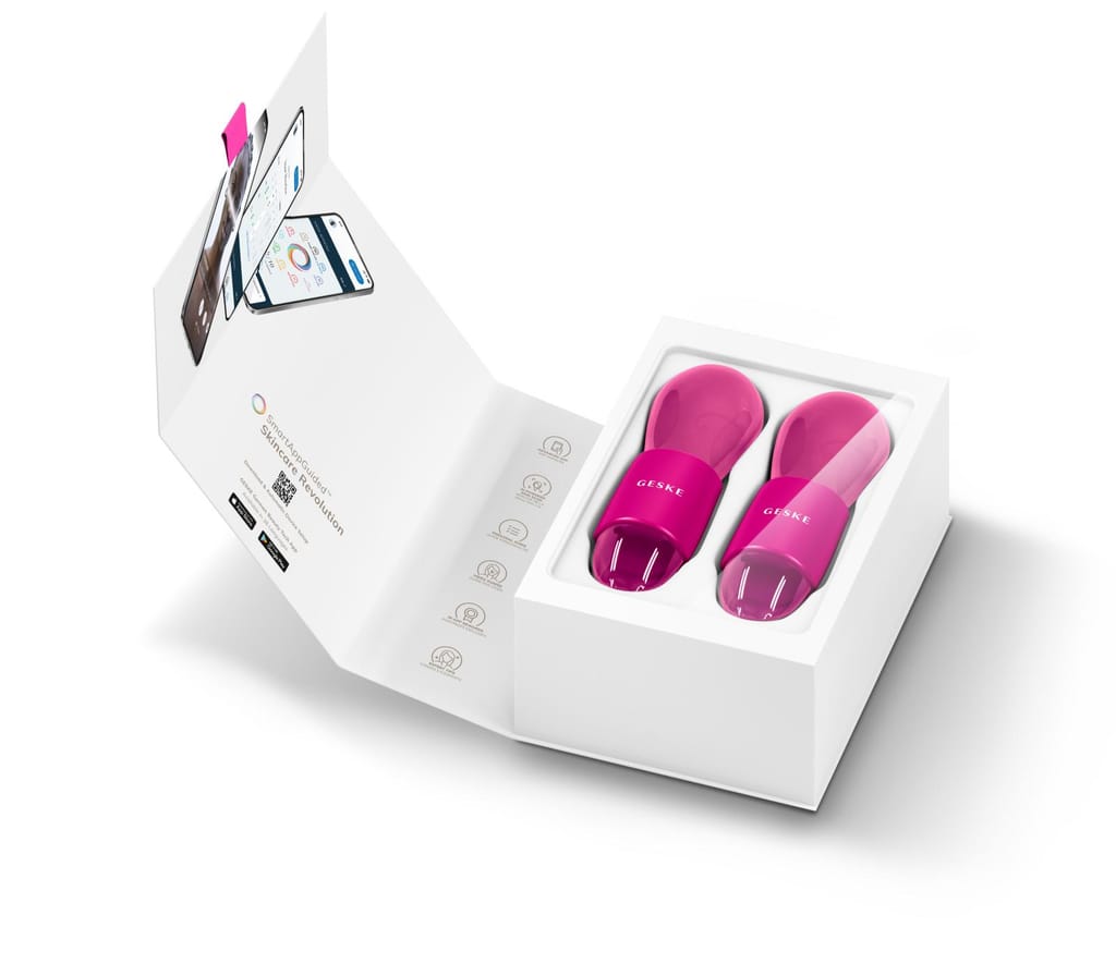 Фото товару: Подвійний масажер для очей GESKE Cool&Warm Duo Eye Massager 7в1 magenta № 8