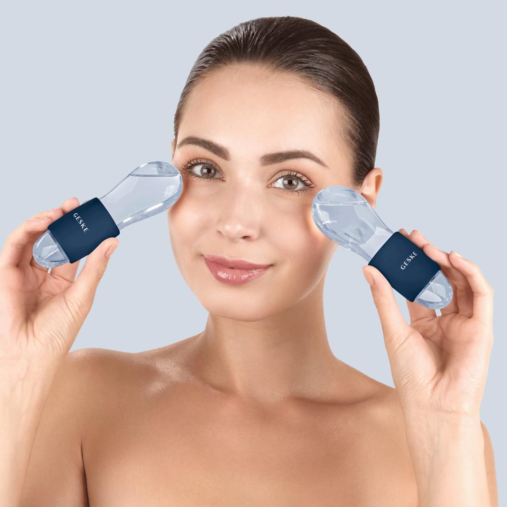 Фото товару: Подвійний масажер для очей GESKE Cool&Warm Duo Eye Massager 7в1 midnight № 3
