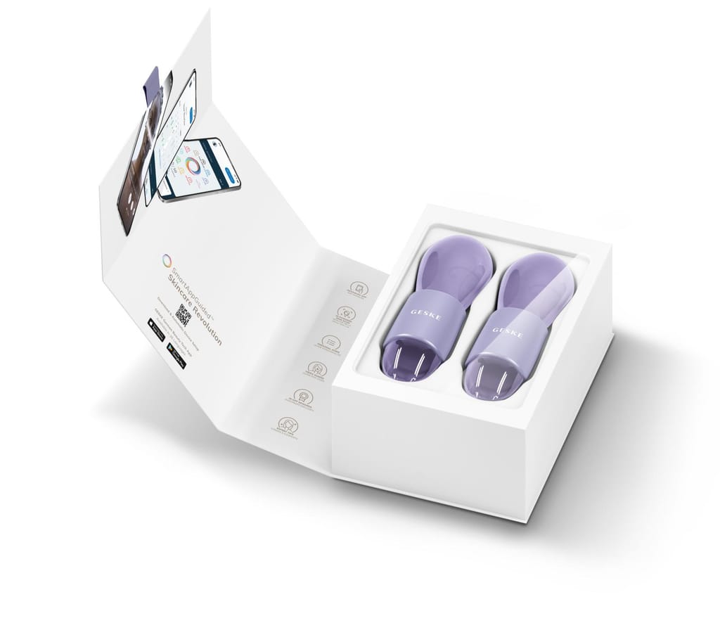 Фото товару: Подвійний масажер для очей GESKE Cool&Warm Duo Eye Massager 7в1 purple № 8