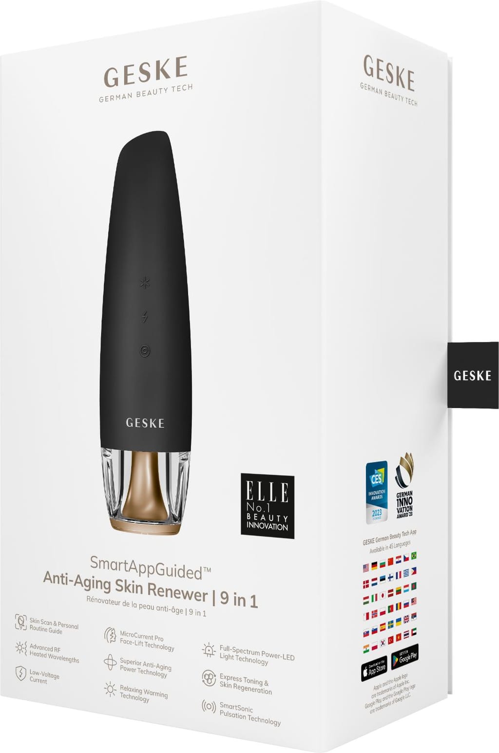 Фото товару: Антивіковий LED-випромінювач для відновлення шкіри обличчя GESKE Anti-Aging Skin Renewer 9в1 gray № 7