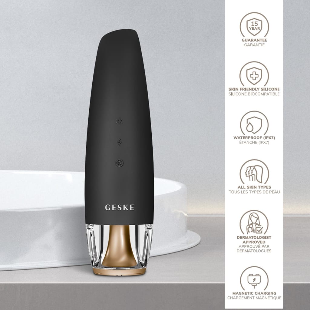 Фото товару: Антивіковий LED-випромінювач для відновлення шкіри обличчя GESKE Anti-Aging Skin Renewer 9в1 gray № 2