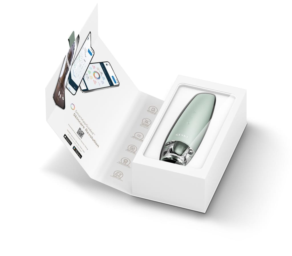 Фото товару: Антивіковий LED-випромінювач для відновлення шкіри обличчя GESKE Anti-Aging Skin Renewer 9в1 green № 8