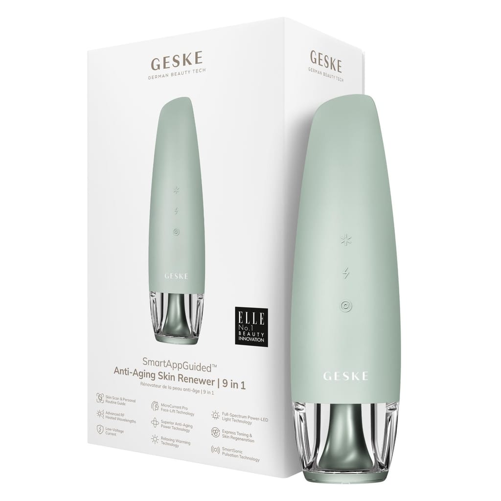 Фото товару: Антивіковий LED-випромінювач для відновлення шкіри обличчя GESKE Anti-Aging Skin Renewer 9в1 green № 0