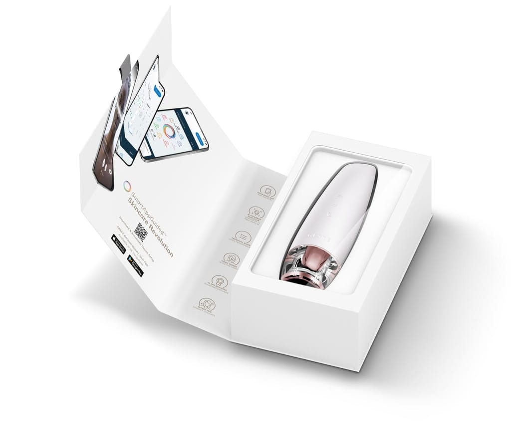 Фото товару: Антивіковий LED-випромінювач для відновлення шкіри обличчя GESKE Anti-Aging Skin Renewer 9в1 starlight № 8