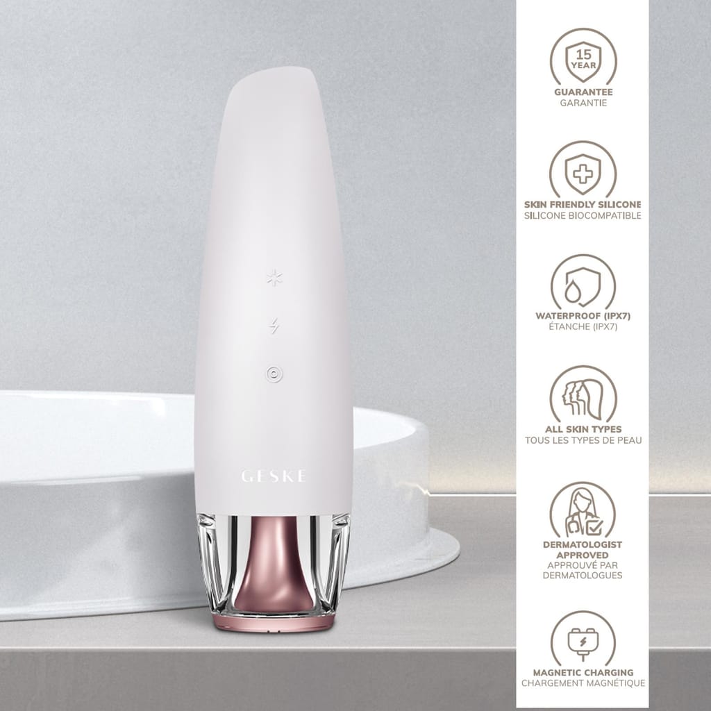 Фото товару: Антивіковий LED-випромінювач для відновлення шкіри обличчя GESKE Anti-Aging Skin Renewer 9в1 starlight № 2