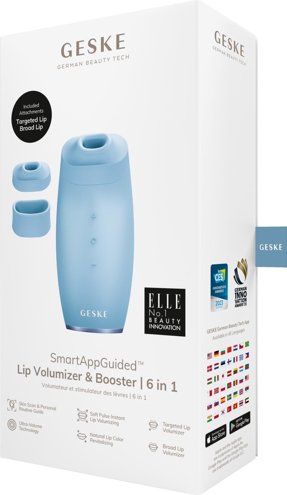 Фото товару: Пристрій для збільшення об'єму губ GESKE Lip Volumizer&Booster 6в1 aquamarine № 7