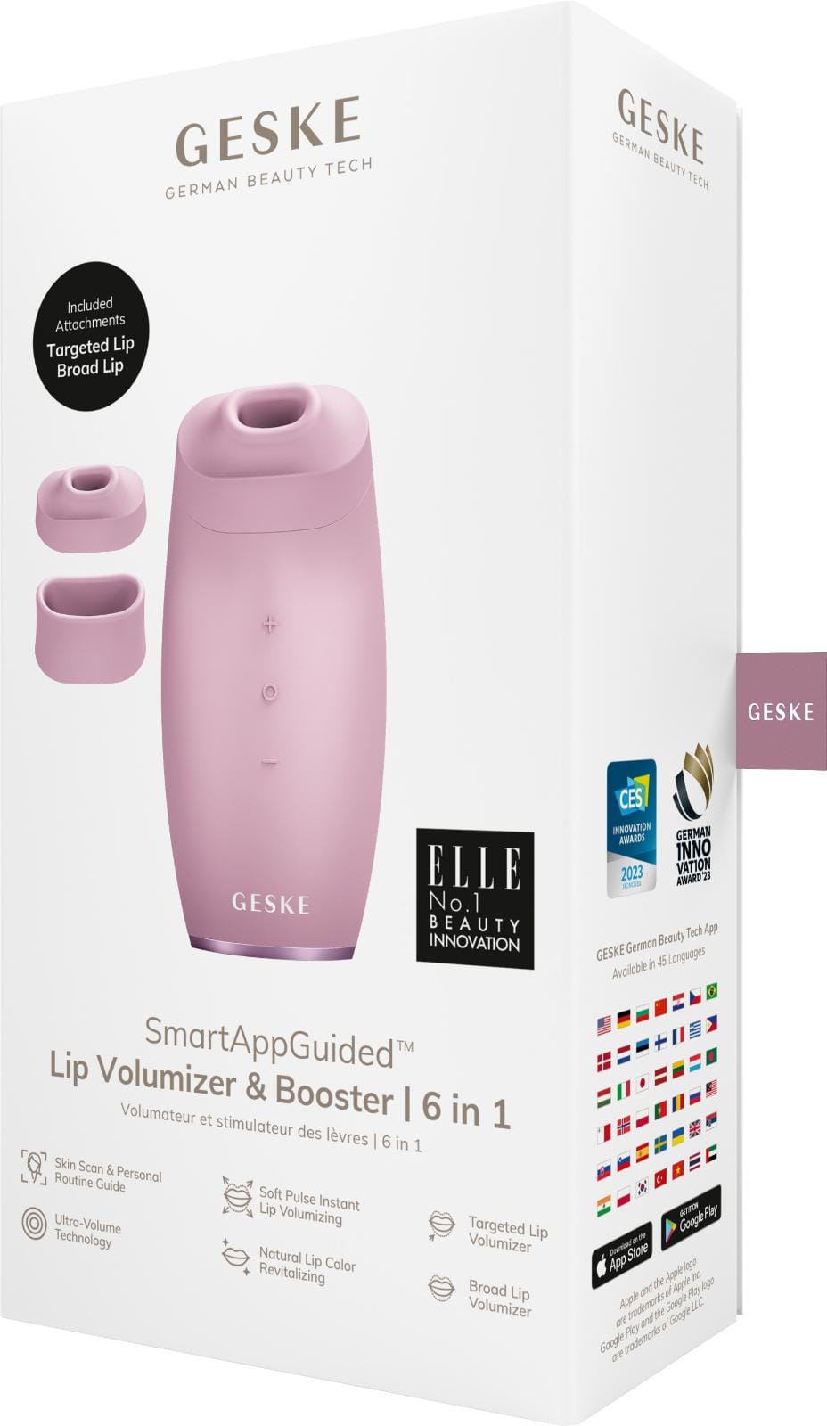 Фото товару: Пристрій для збільшення об'єму губ GESKE Lip Volumizer&Booster 6в1 pink № 7