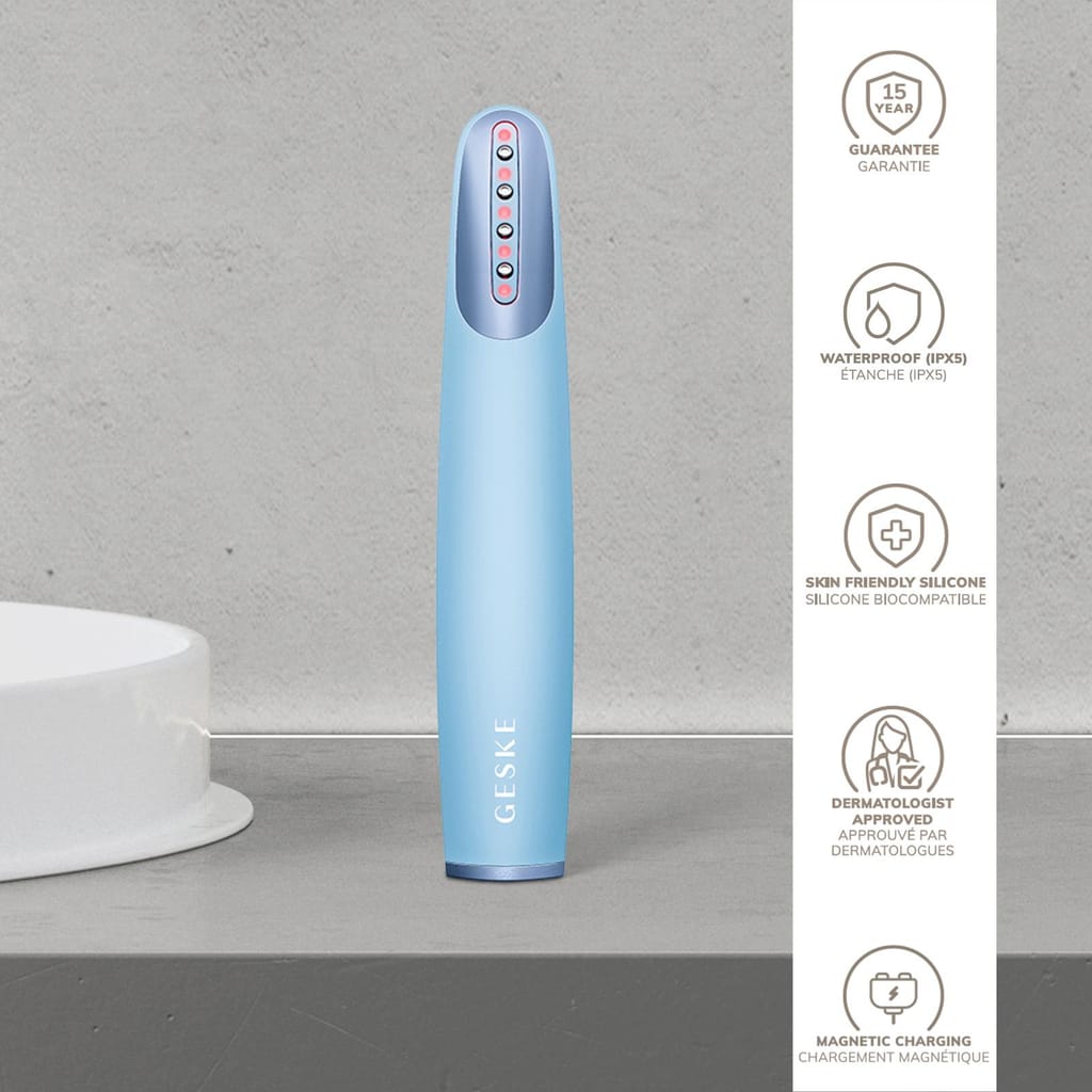 Фото товару: Пристрій для зміцнення і тонізації шкіри обличчя GESKE Skin Firming Wand 7в1 aquamarine № 2