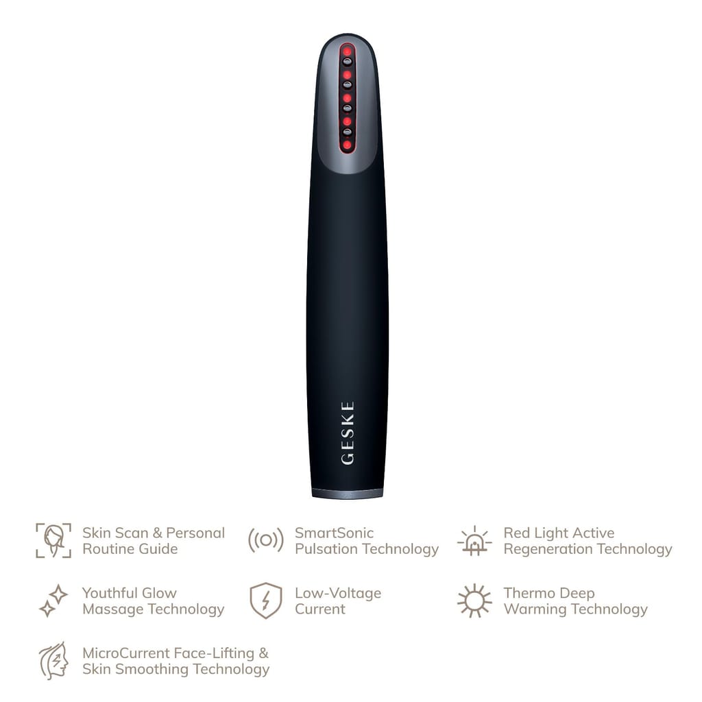 Фото товару: Пристрій для зміцнення і тонізації шкіри обличчя GESKE Skin Firming Wand 7в1 black № 1