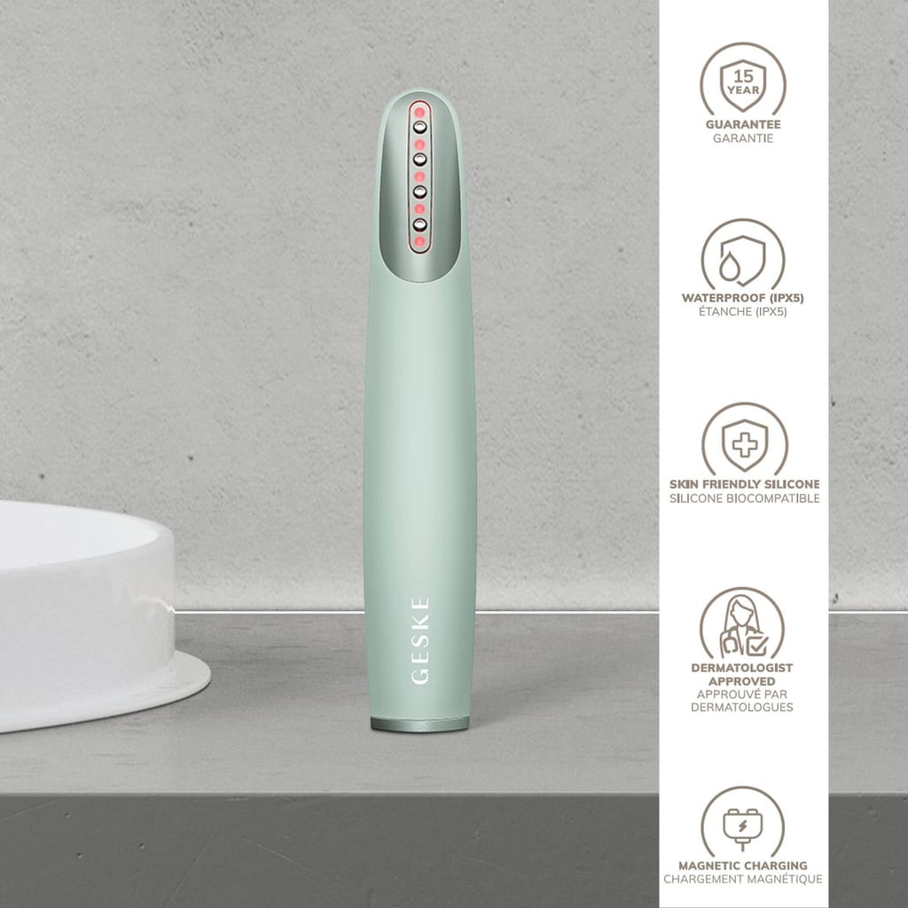 Фото товару: Пристрій для зміцнення і тонізації шкіри обличчя GESKE Skin Firming Wand 7в1 green № 2