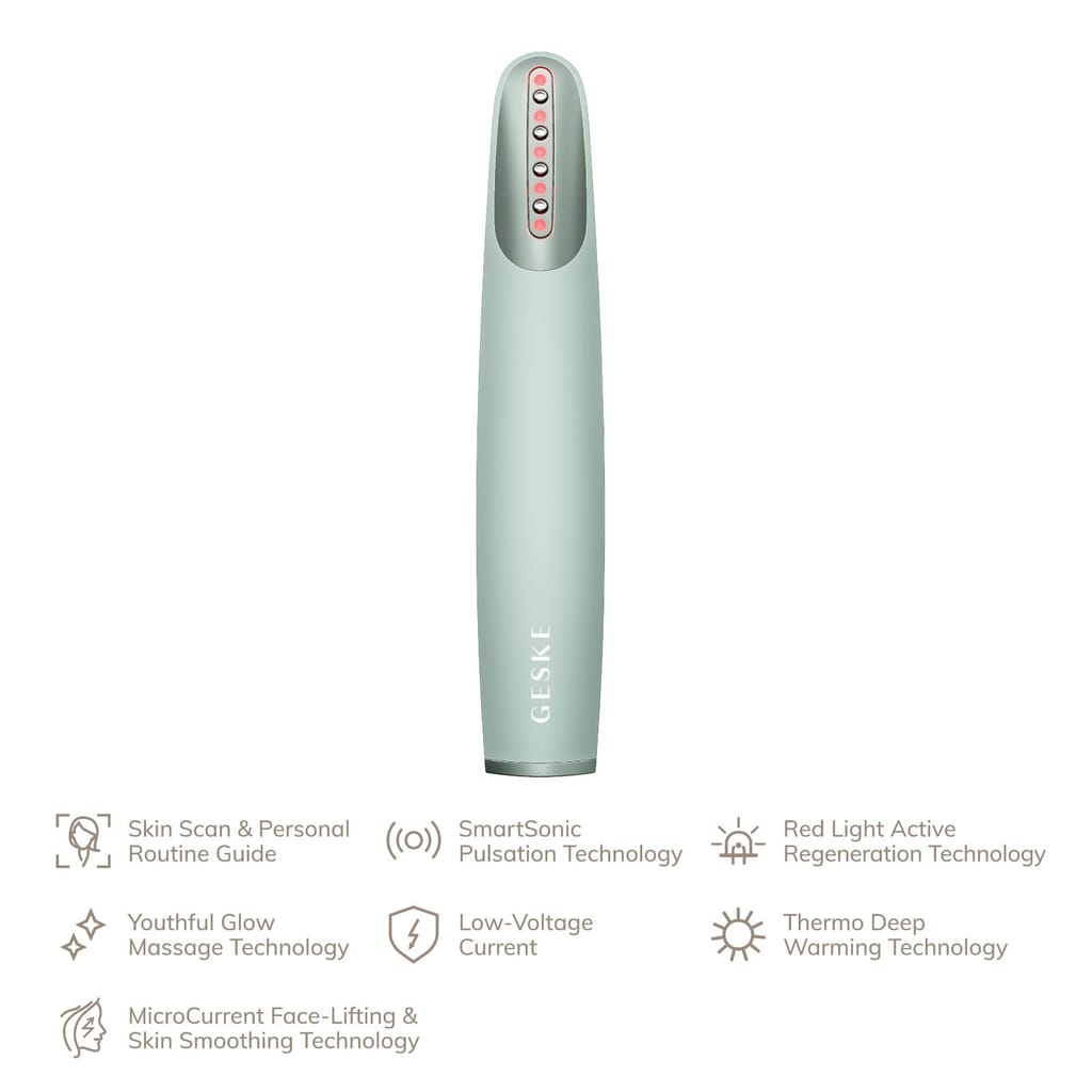 Фото товару: Пристрій для зміцнення і тонізації шкіри обличчя GESKE Skin Firming Wand 7в1 green № 1