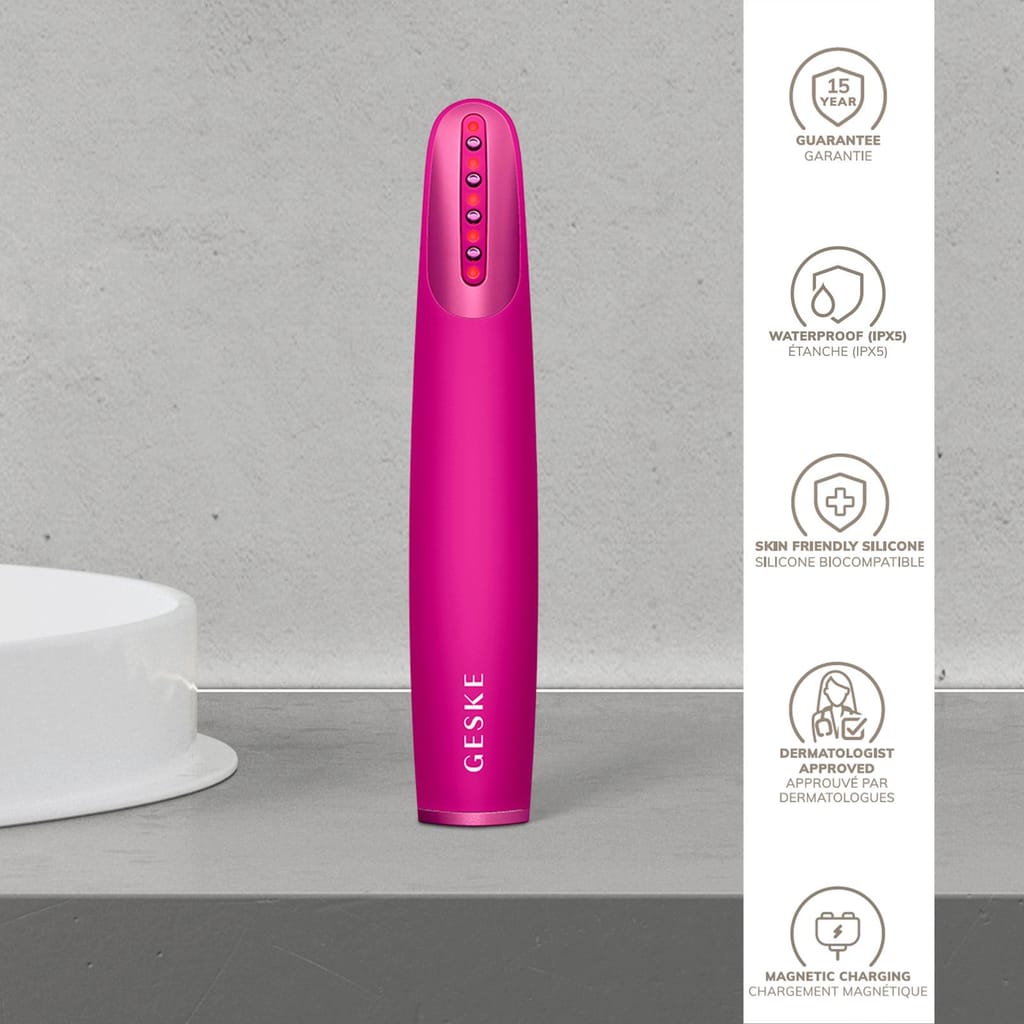Фото товару: Пристрій для зміцнення і тонізації шкіри обличчя GESKE Skin Firming Wand 7в1 magenta № 2
