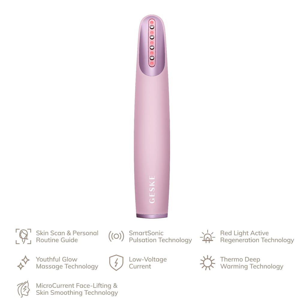 Фото товару: Пристрій для зміцнення і тонізації шкіри обличчя GESKE Skin Firming Wand 7в1 pink № 1