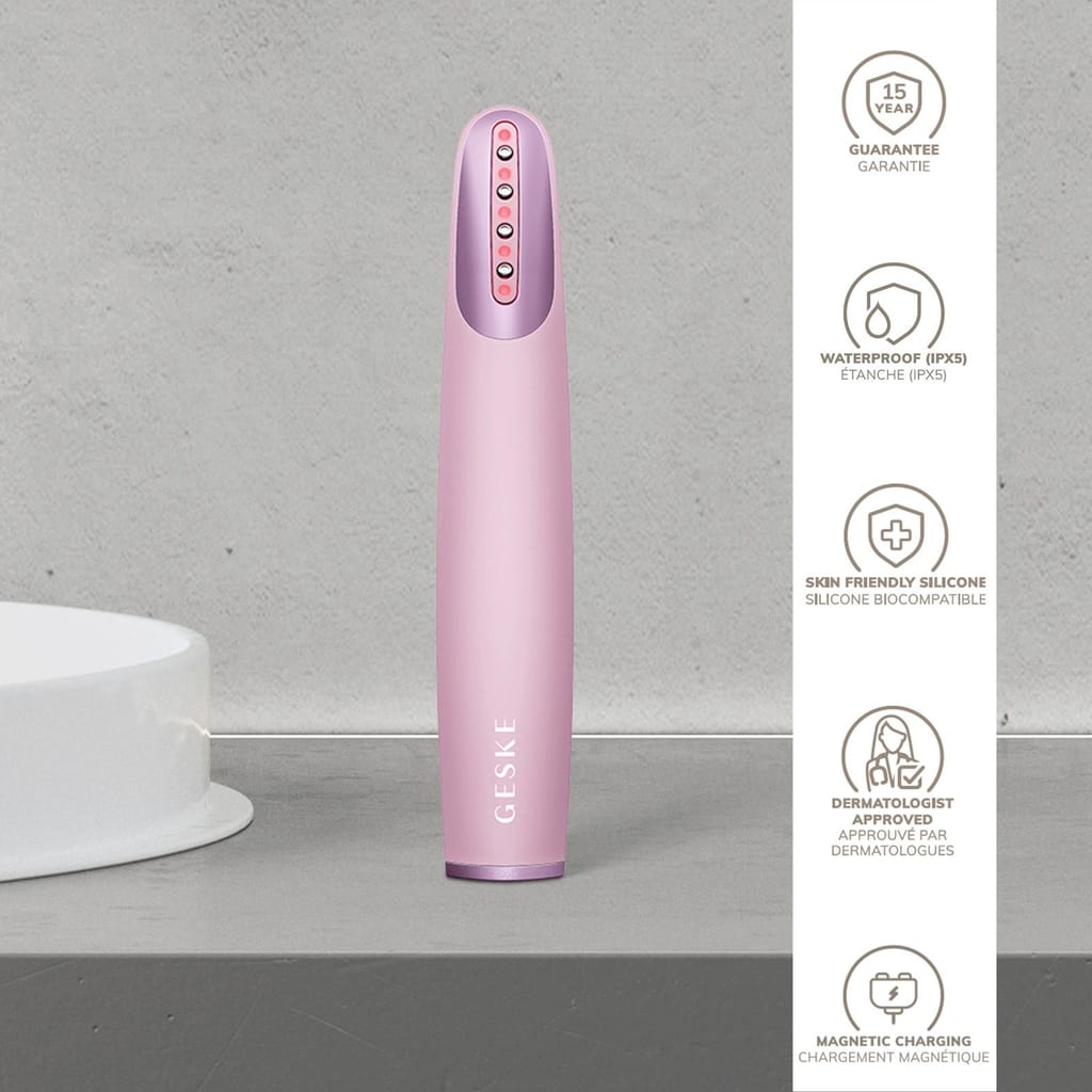 Фото товару: Пристрій для зміцнення і тонізації шкіри обличчя GESKE Skin Firming Wand 7в1 pink № 2