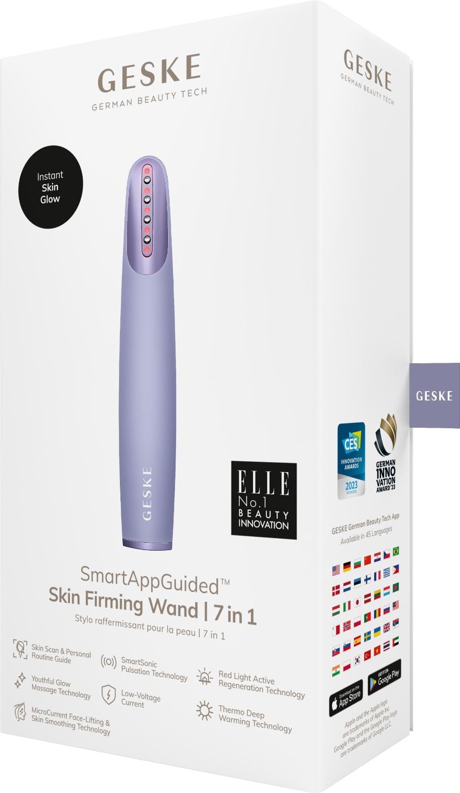 Фото товару: Пристрій для зміцнення і тонізації шкіри обличчя GESKE Skin Firming Wand 7в1 purple № 7