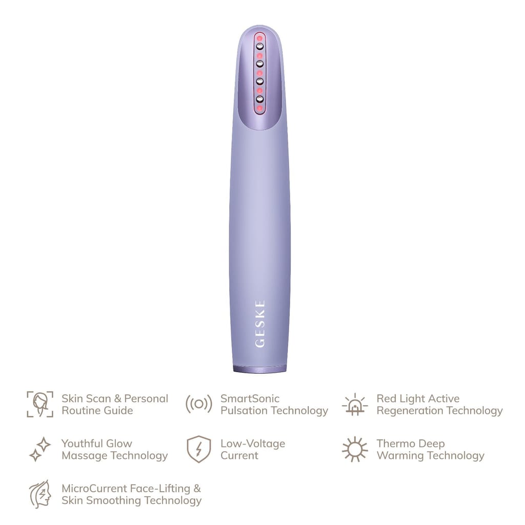 Фото товару: Пристрій для зміцнення і тонізації шкіри обличчя GESKE Skin Firming Wand 7в1 purple № 1