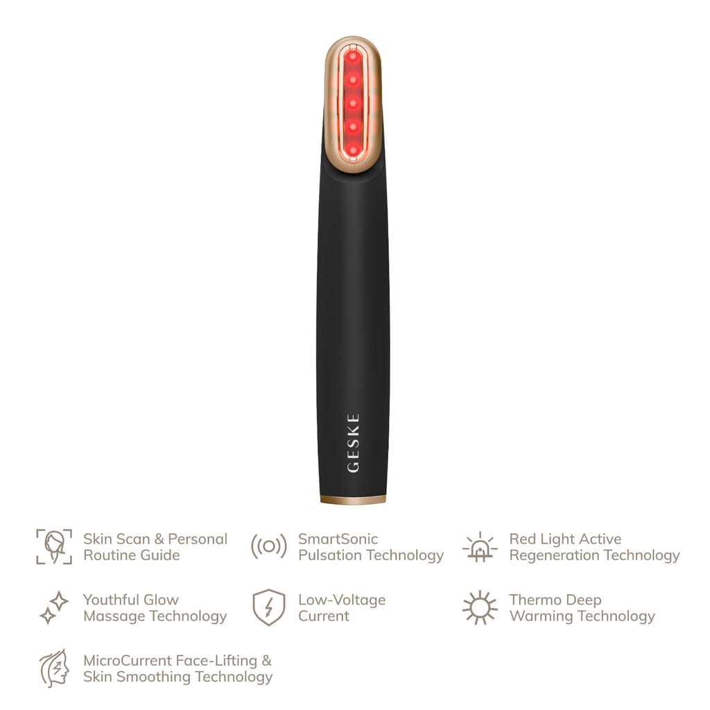 Фото товару: Пристрій для зміцнення і тонізації шкіри обличчя з поворотною головкою GESKE Skin Firming Wand 7в1 gray № 1