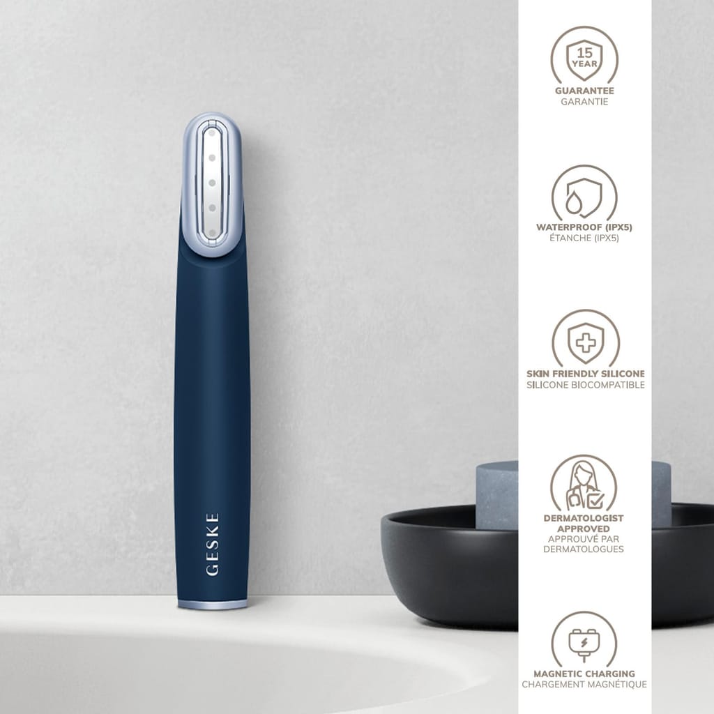 Фото товару: Пристрій для зміцнення і тонізації шкіри обличчя з поворотною головкою GESKE Skin Firming Wand 7в1 midnight № 2