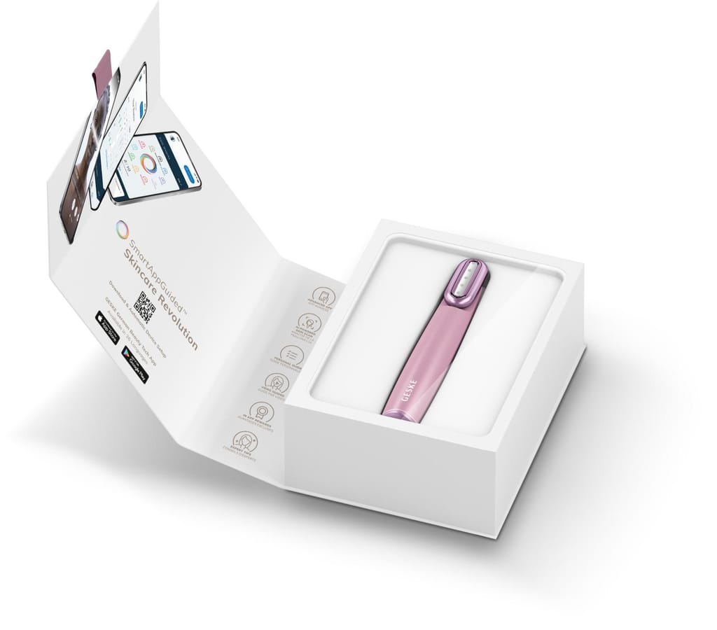 Фото товару: Пристрій для зміцнення і тонізації шкіри обличчя з поворотною головкою GESKE Skin Firming Wand 7в1 pink № 8