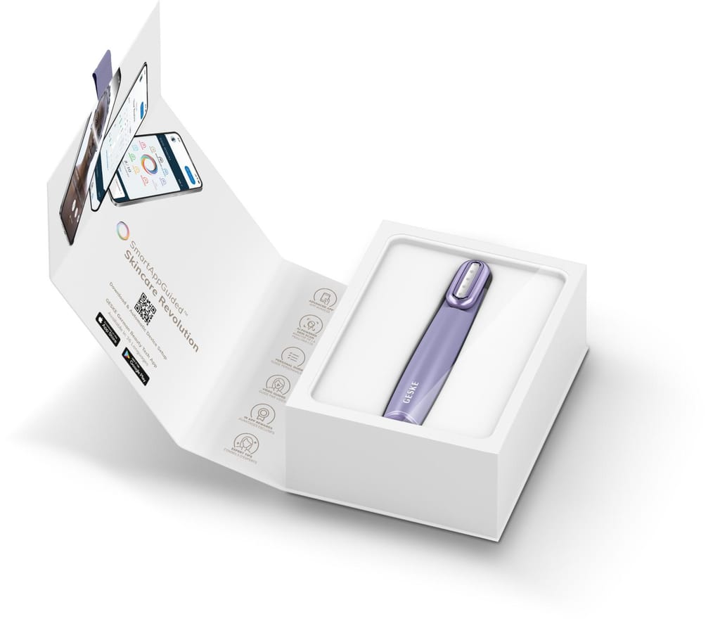 Фото товару: Пристрій для зміцнення і тонізації шкіри обличчя з поворотною головкою GESKE Skin Firming Wand 7в1 purple № 8