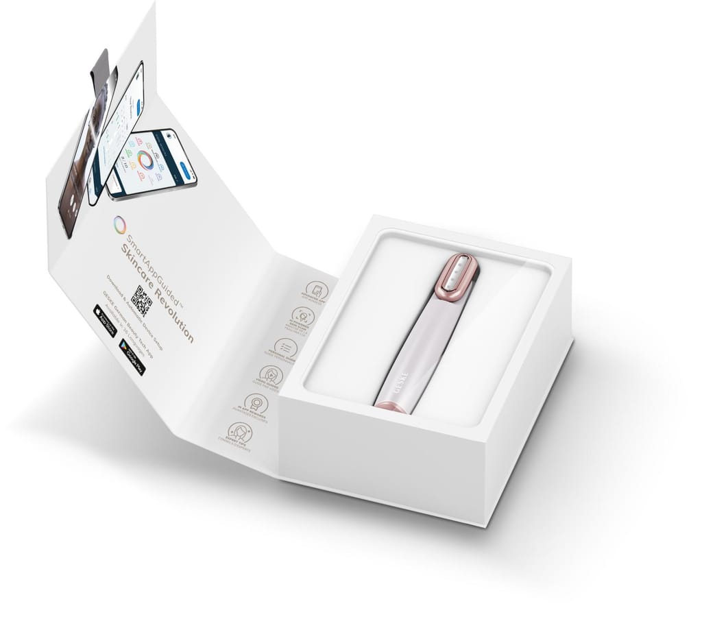 Фото товару: Пристрій для зміцнення і тонізації шкіри обличчя з поворотною головкою GESKE Skin Firming Wand 7в1 starlight № 8