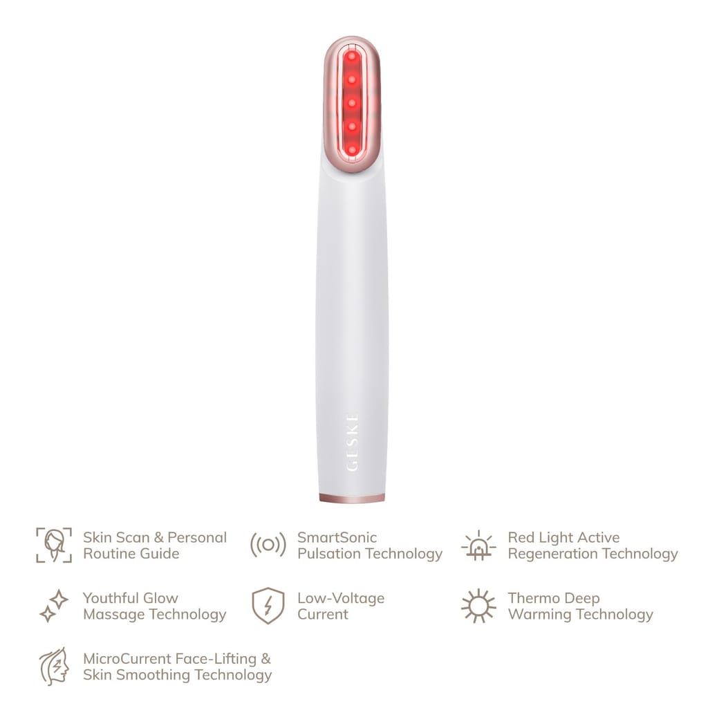 Фото товару: Пристрій для зміцнення і тонізації шкіри обличчя з поворотною головкою GESKE Skin Firming Wand 7в1 starlight № 1