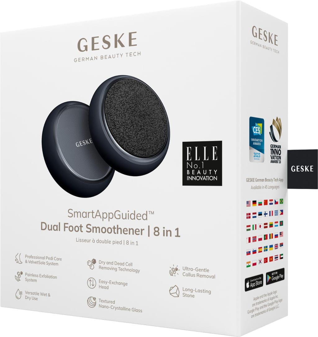 Фото товару: Набір для догляду за стопами GESKE Dual Foot Smoothener 8в1 black № 6