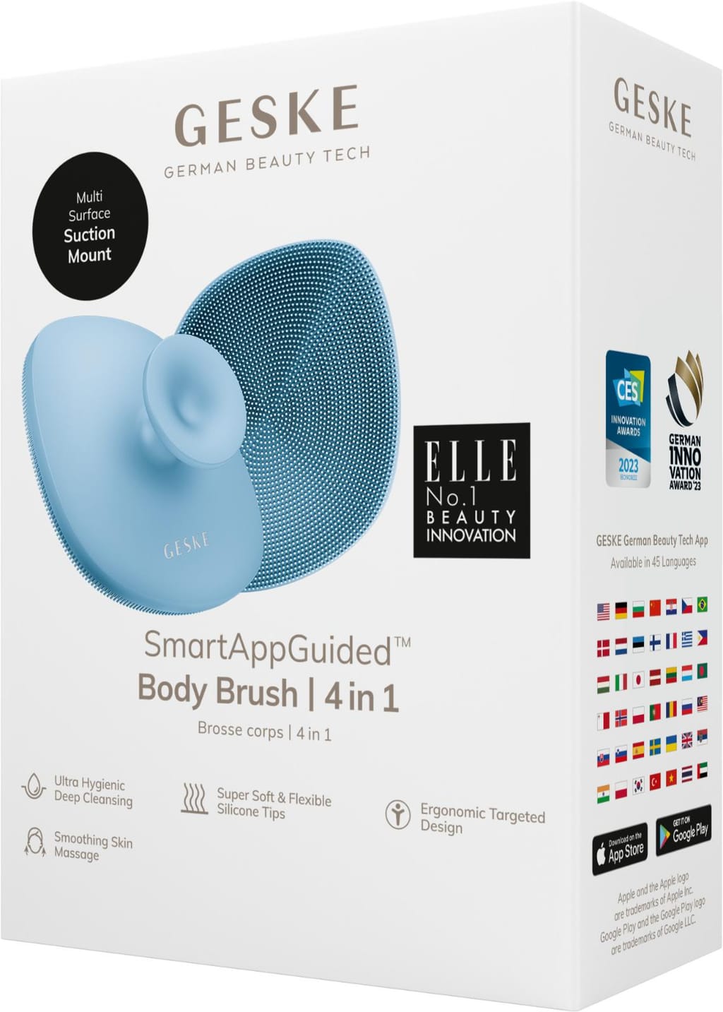 Фото товару: Щітка для тіла GESKE Body Brush 4в1 aquamarine № 7