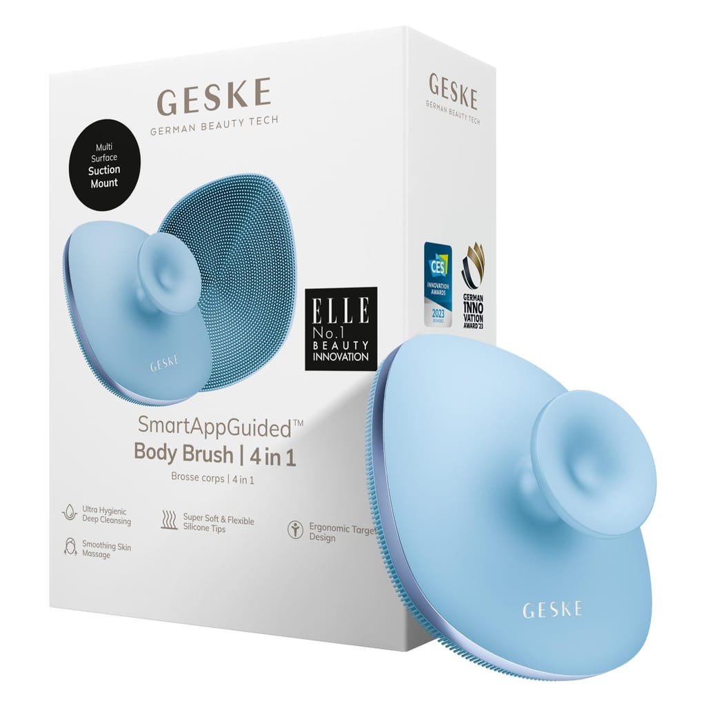 Фото товару: Щітка для тіла GESKE Body Brush metal 4в1 aquamarine № 0