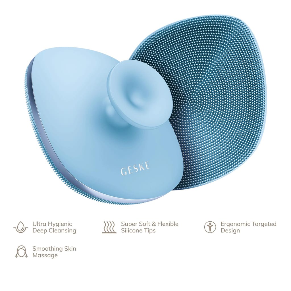 Фото товару: Щітка для тіла GESKE Body Brush metal 4в1 aquamarine № 1