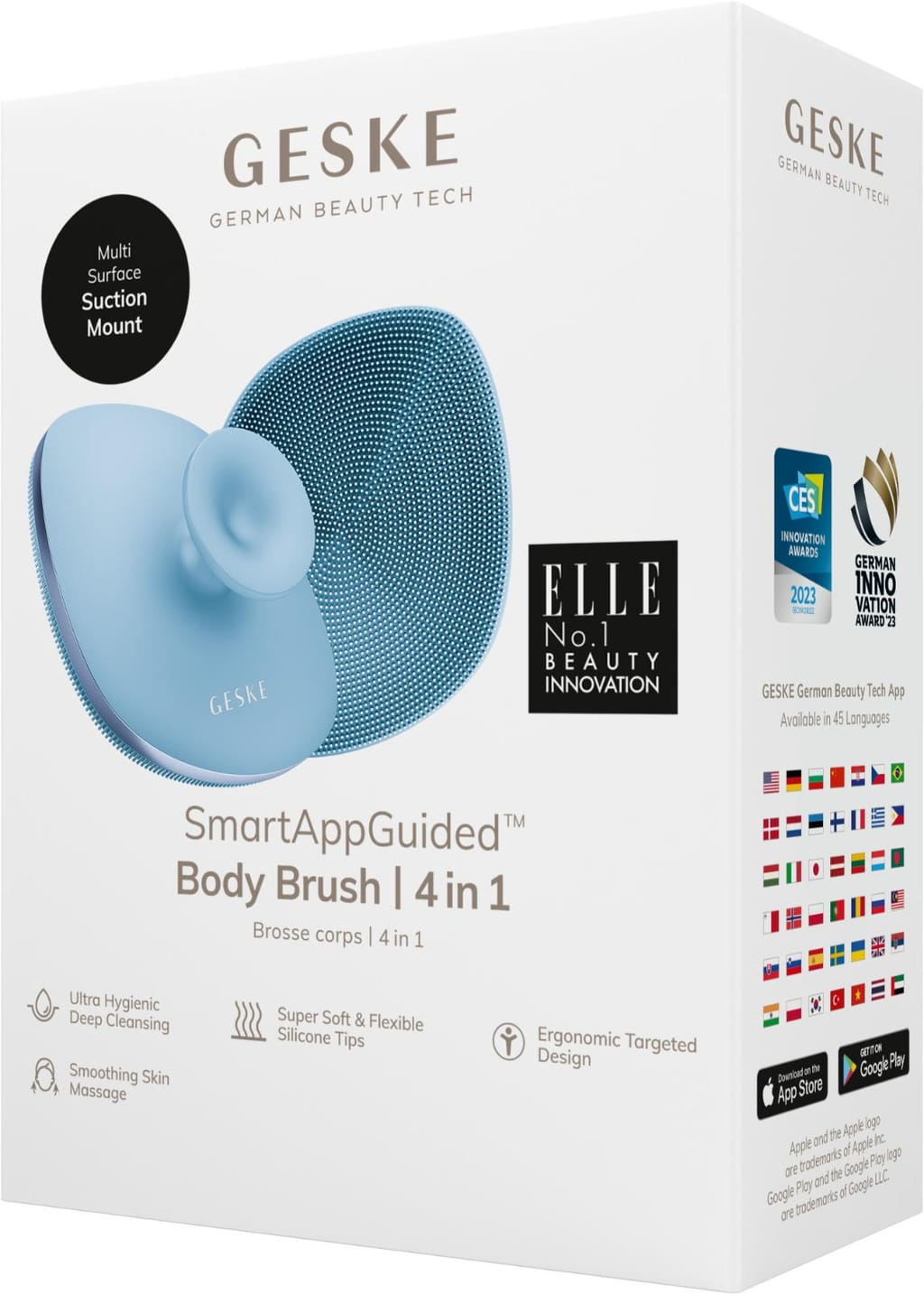 Фото товару: Щітка для тіла GESKE Body Brush metal 4в1 aquamarine № 7
