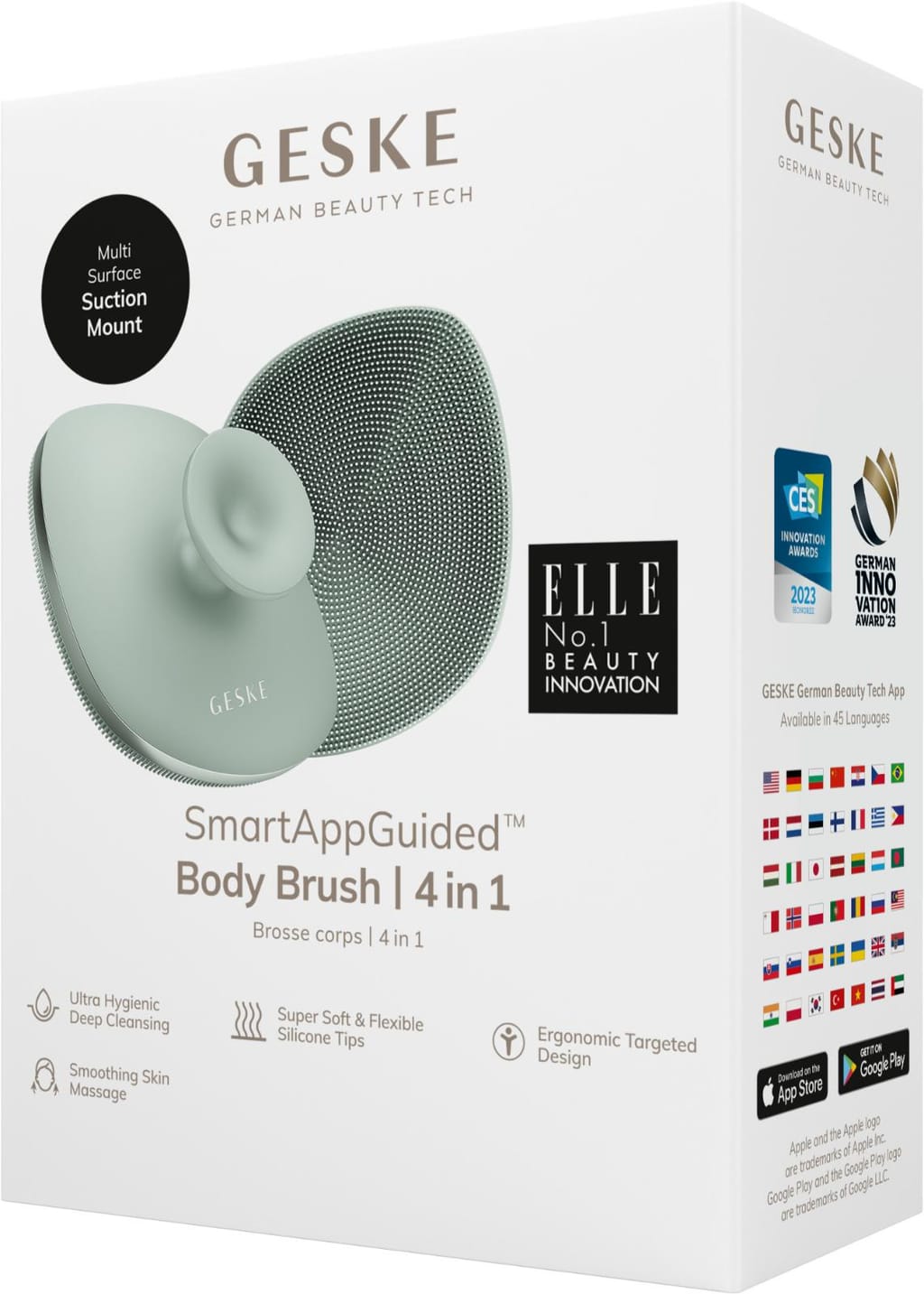 Фото товару: Щітка для тіла GESKE Body Brush metal 4в1 green № 7